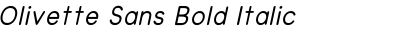 Olivette Sans Bold Italic